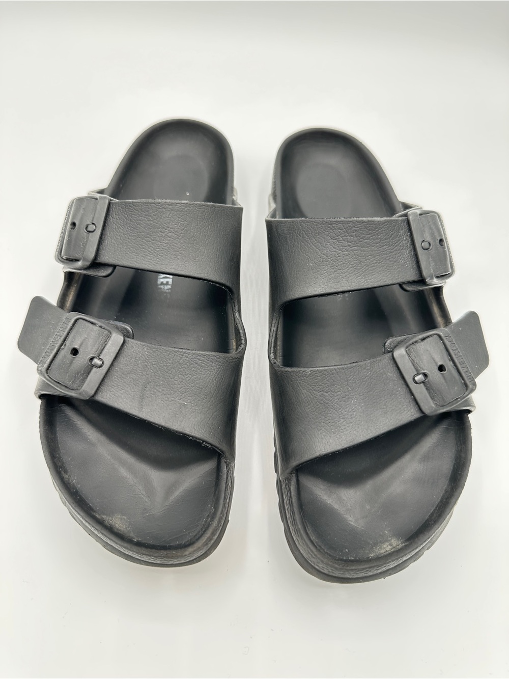 Birkenstock Arizona EVA Black Slide Adjustable Sandals 9-9.5 - Picture 2 of 7
